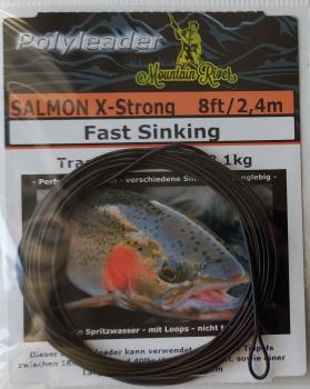 Mountain River Polyleader Salmon X-Strong 8ft
